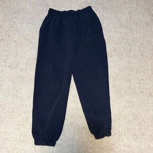 Navy Elastic Cuff Pants